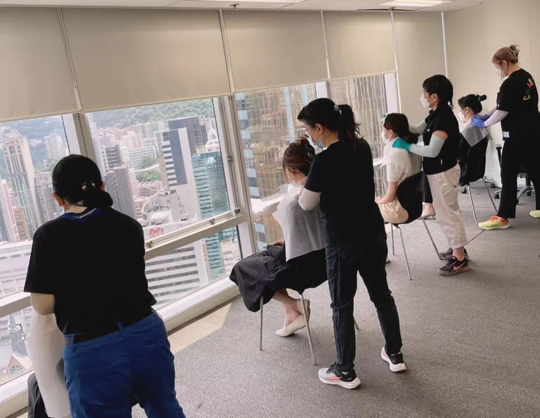 港島區企業按摩到會服務-樂健按摩-支持社會企業